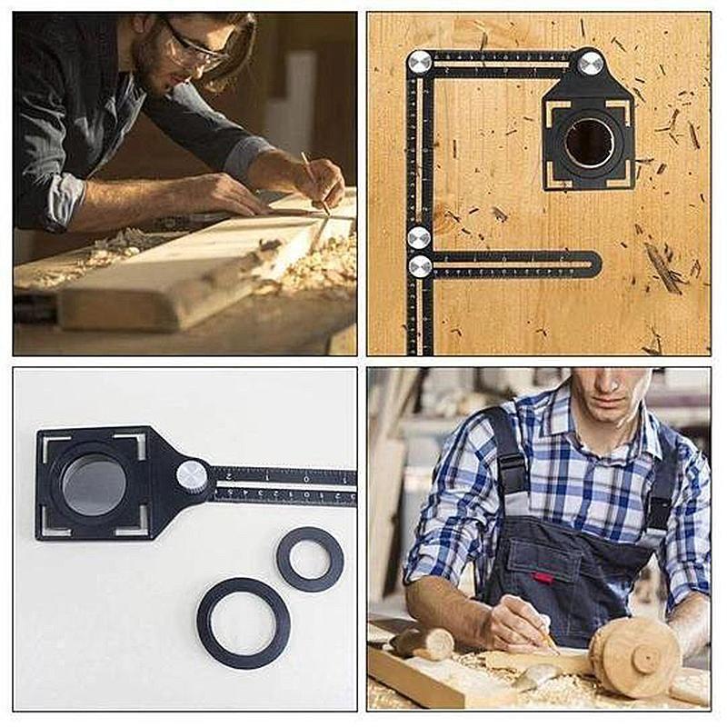 6-Sided Multi Angle Measuring Ruler