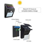 20 LED Solar Lamps Outdoor, Super Bright Wall Lamp with Motion Sensor
