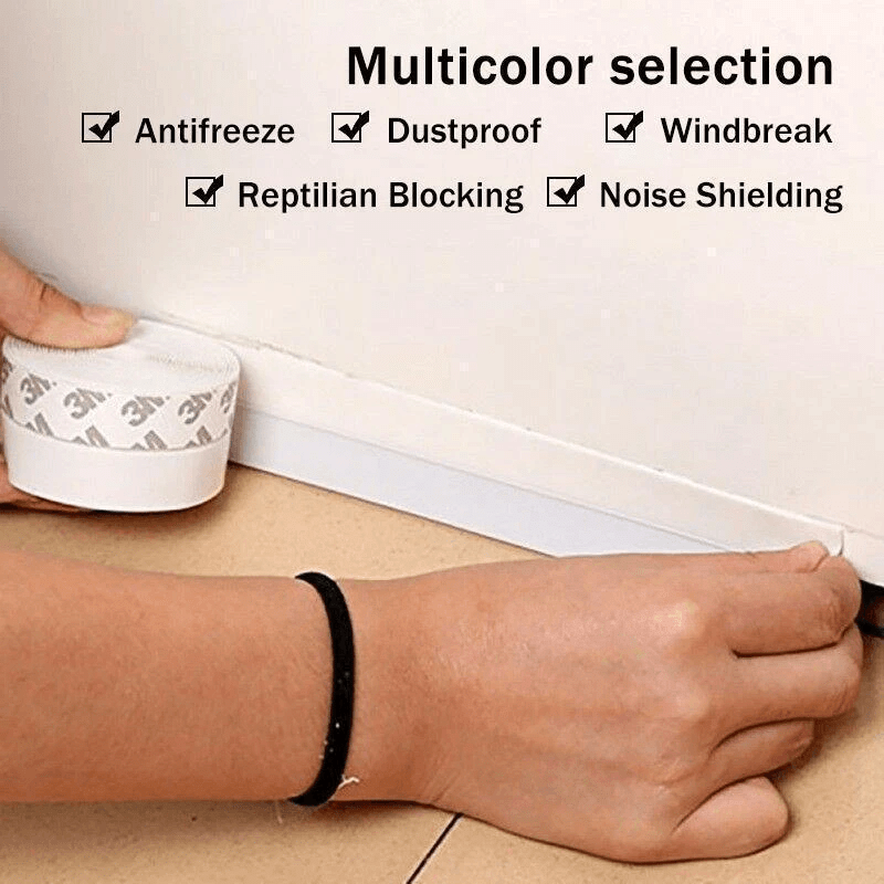 Silicone Door and Window Sealing Strip, 5 m, Three Widths