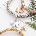 Charm Rhinestone Popcorn Bracelet
