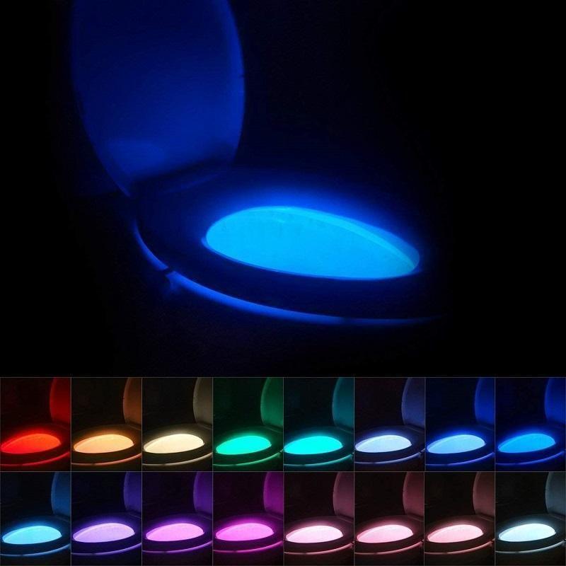 Toilet Cover Sensor Light Multi-function Toilet Night Light