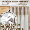 Nailless Adjustable Pole Bracket Mounts