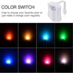 Toilet Cover Sensor Light Multi-function Toilet Night Light