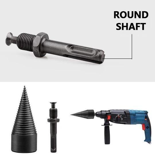 Firewood Drill Bit with Round Shank