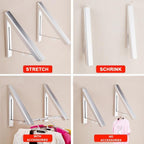 Foldable telescopic hanger
