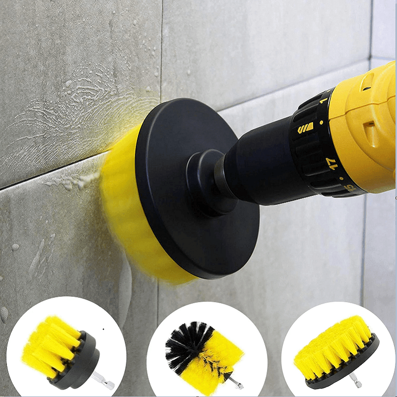 Bathroom Floor Kitchen Car Maintenance Cleaning Brush,Cordless Drill NOT Included