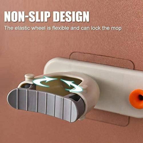 2 In 1 multifunctional broom holder