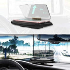 Wireless Head-Up Display for Navigation and Car Stats with Auto-Adjusting Sensor