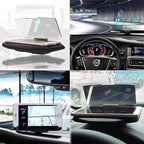 Wireless Head-Up Display for Navigation and Car Stats with Auto-Adjusting Sensor