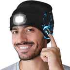 Upgraded Unisex Musical Bluetooth LED Beanie Hat