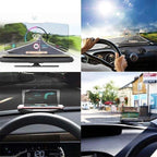 Wireless Head-Up Display for Navigation and Car Stats with Auto-Adjusting Sensor