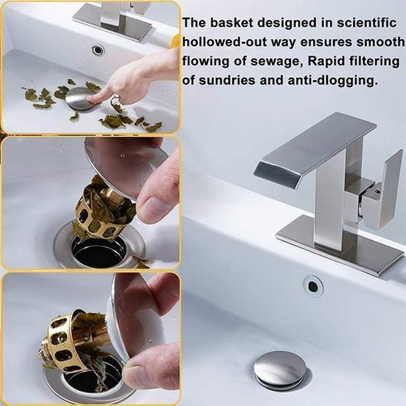 Universal Wash Basin Bounce Drain Filter