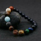 Natural Stone Solar System Bracelet