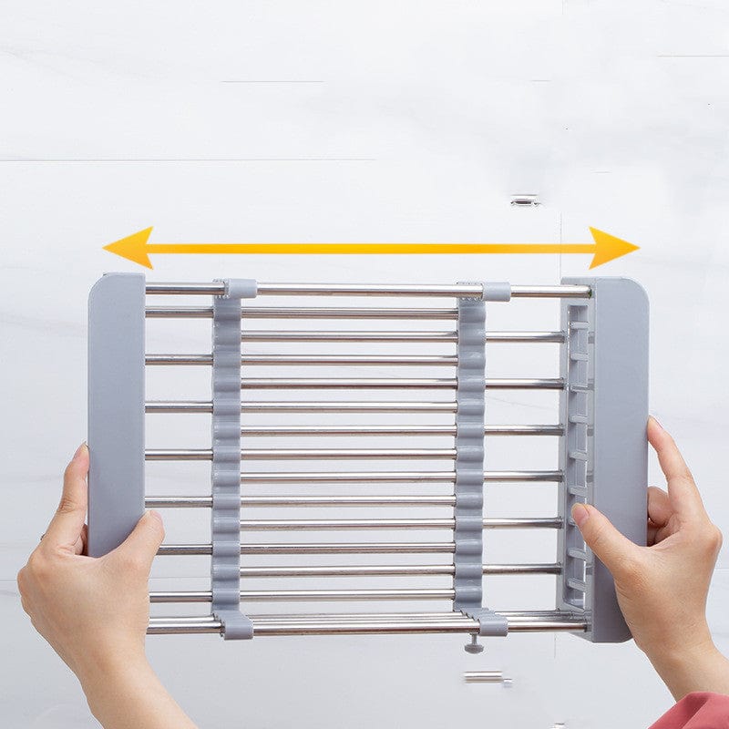 Expandable Sink Draining Rack – Space-saving Dish and Vegetable Holder for the Kitchen