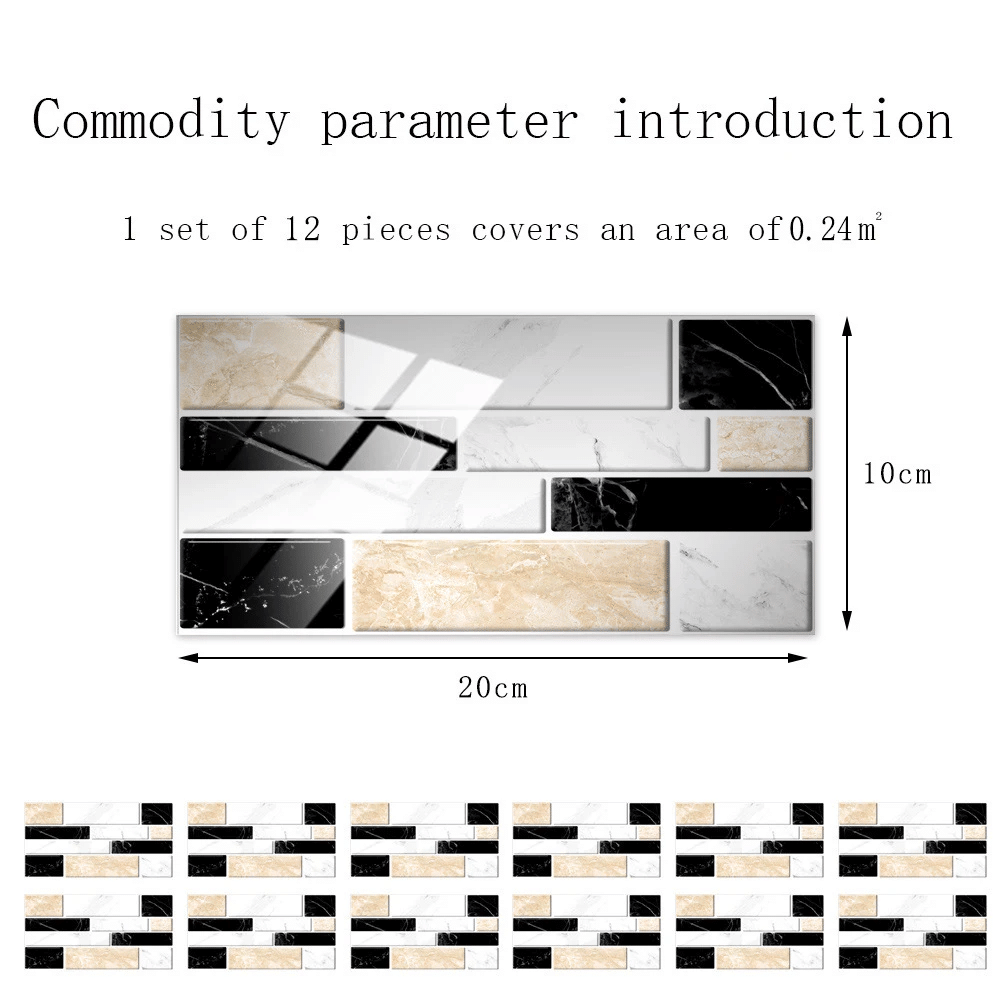 Creative Home Beautification 3D Tile Stickers