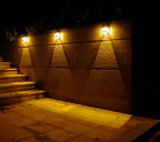 Solar Wall Light with LED – Modern Outdoor Lighting for Garden & Terrace, Wall Lamps