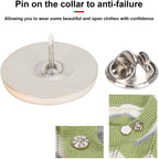Metal craft replacement button pins, removable shirt buttons