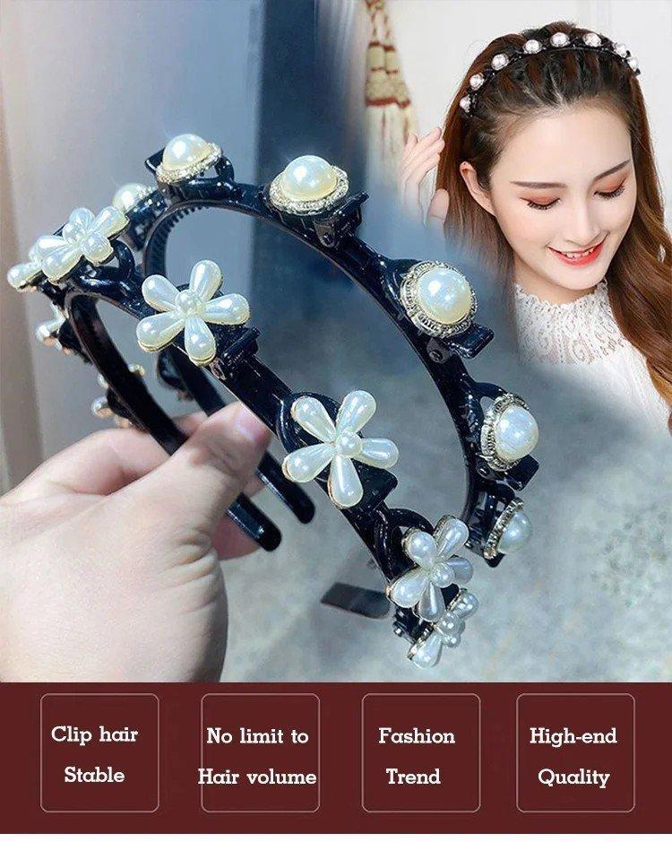 Vintage 2 In 1 Non-Slip Braided Headband