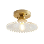 Ceiling Light Vintage Glass Flushmount Fixture