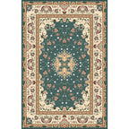 Multicolored bedroom rug Moroccan medallion floral pattern rug made of polyester pet-friendly rug