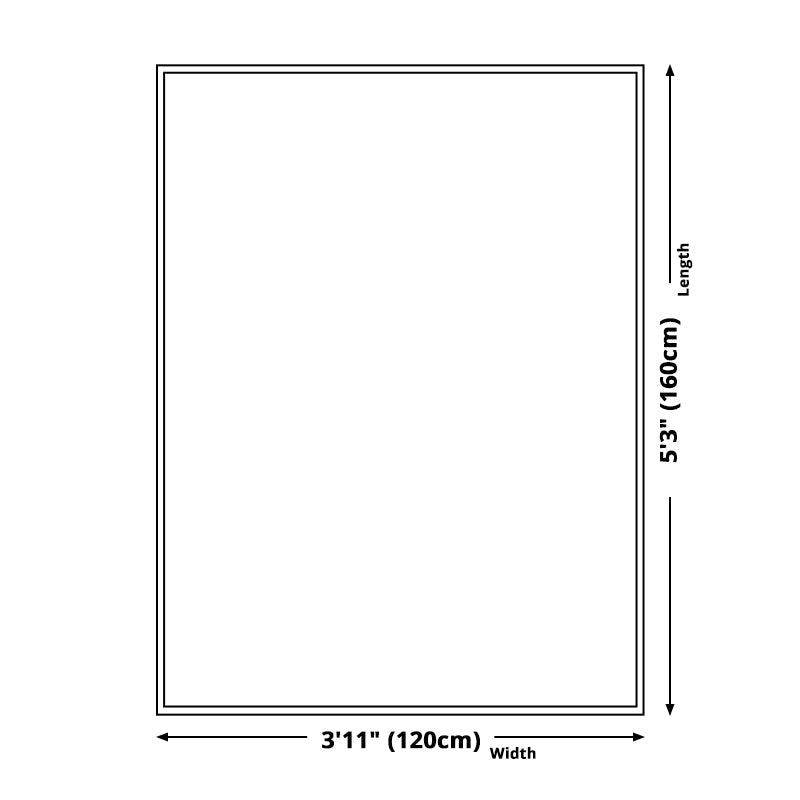 Vintage Southwestern Geometric Pattern Carpet White Tribal Carpet Polyester Washable Non-Slip Back Carpet for Living Room