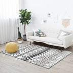 Gray Bedroom Rug Southeast-Geometric Diamond Pattern Area Rug Polyester Stain Resistant Pet Friendly Rug