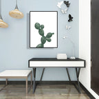 Tropical Plant Cactus Wall Decoration Green Texture Surface Canvas Print for Living Room