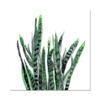 Stylish tropical leaf art print for bedroom Botanical wall decoration in green