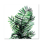 Stylish tropical leaf art print for bedroom Botanical wall decoration in green
