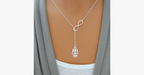 Infinite Happiness Pendant Necklace in Silver Color - Gives a fashionable and unique look