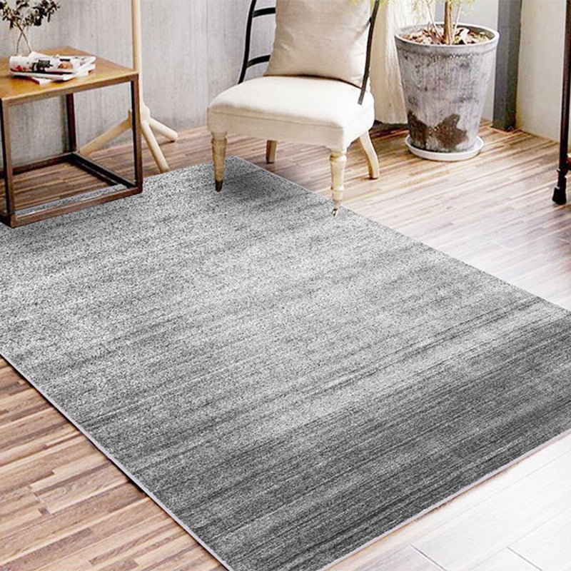 Casual Ombre Carpet Green and Blue Synthetic Carpet Machine Washable Non-Slip Rug for Bedroom