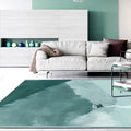 Large Bedroom Rug Modern Geography Mountain House Pattern Rug Polyester Anti-Slip Back Rug