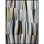 Minimalistic Novelty Rug in Gray Geometric Lines Pattern Rug Polyester Machine Washable Rug for Home Decoration