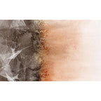 New Modern Rug in Grey and Orange Abstract Geometric Painting Pattern Rug Polyester Non-Slip Rug for Home Decor