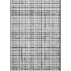 Gray Novelty Rug Polyester Checkered Pattern Rug Washable Non-Slip Back Rug for Living Room