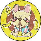 Beautiful children's carpet in pink and yellow animal dog banana balloon pattern carpet polyester washable carpet for the children's room