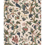 Light Yellow Vintage Carpet Polyester Flower and Leaf Pattern Carpet Washable Non-Slip Background Carpet for Living Room