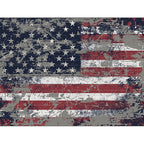 Red and Blue Modern Rug Polyester USA Flag Pattern Rug Washable Non-slip Backing Rug for Living Room