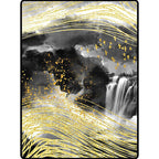 Black and white bedroom rug Modern abstract ink painting line bird pattern area rug polyester washable rug