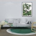 Green Areca Trees Wall Decoration Print Texture Tropical Living Indoor Packaging Canvas