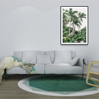 Green Areca Trees Wall Decoration Print Texture Tropical Living Indoor Packaging Canvas