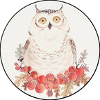 Cute Kids Rug in White Animal Owl Rabbit Sloth Pattern Rug Polyester Non-Slip Washable Rug for the Children's Room