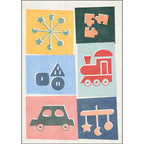 Unique children's carpet Colorful cars & roads Duck tank Plane pattern carpet Polyester Pet-friendly carpet for the children's room