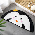 Shaded Children's Irregular Carpet in Orange and Pink Animal Tiger Fox Pattern Carpet Polyester Non-Slip Carpet for Children's Room