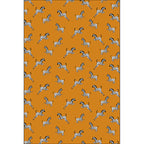 Orange Children's Room Rug Children's Animal Zebra Pattern Rug Polyester Stain Resistant Rug