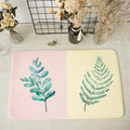 Casual Kids Rug in Pink and Yellow Botanical Cactus Aloe Pattern Rug Polyester Non-Slip Rug for the Children's Room