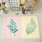 Casual Kids Rug in Pink and Yellow Botanical Cactus Aloe Pattern Rug Polyester Non-Slip Rug for the Children's Room