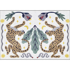 Unique Kids Rug in Black and White Animal Leopard Snake Leaf Pattern Rug Polyester Stain Resistant Carpet for Children's Room