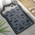 Kids Bedroom Uneven Carpet in Pink and Purple Animal Paw Bow Print Carpet Polyester Non-Slip Background Carpet