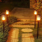 Magical Solar Garden Torch with Flame Effect